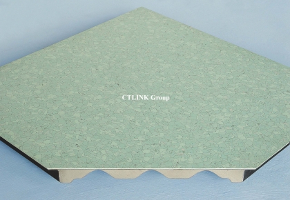 Sàn nâng kỹ thuật tấm thép lõi xi măng mặt phủ conductive PVC/ Vinyl